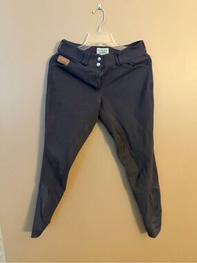 Dover blue gray  Riding Breeches with Button Front